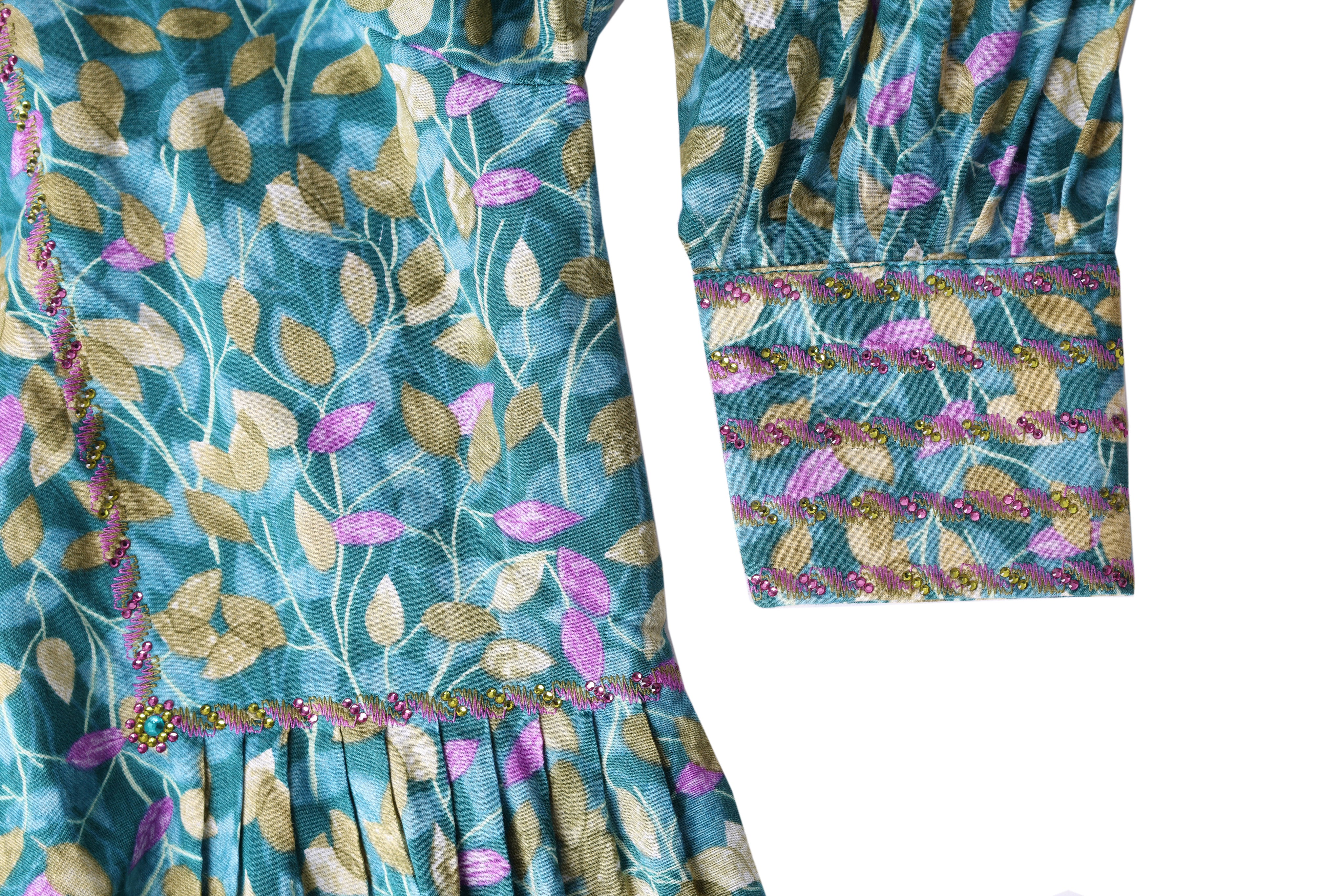 Teal Garden Jalabiya