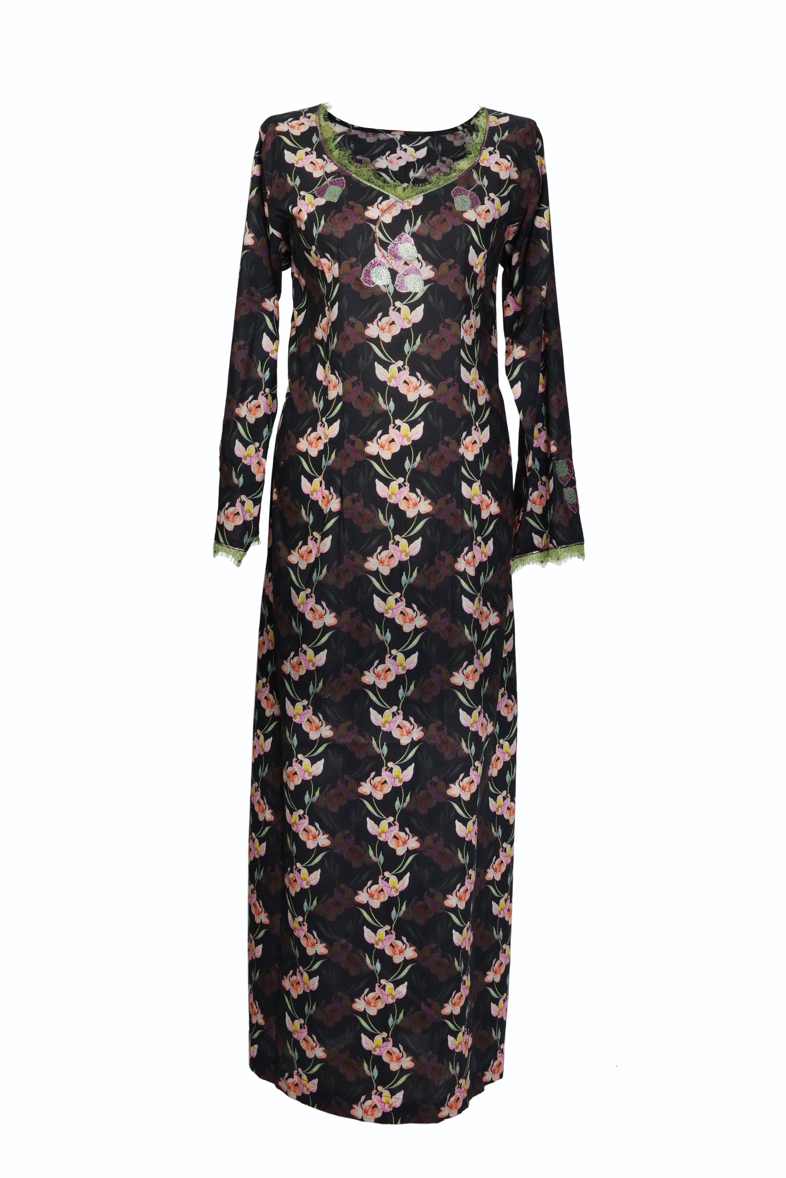 Midnight Orchid Jalabiya