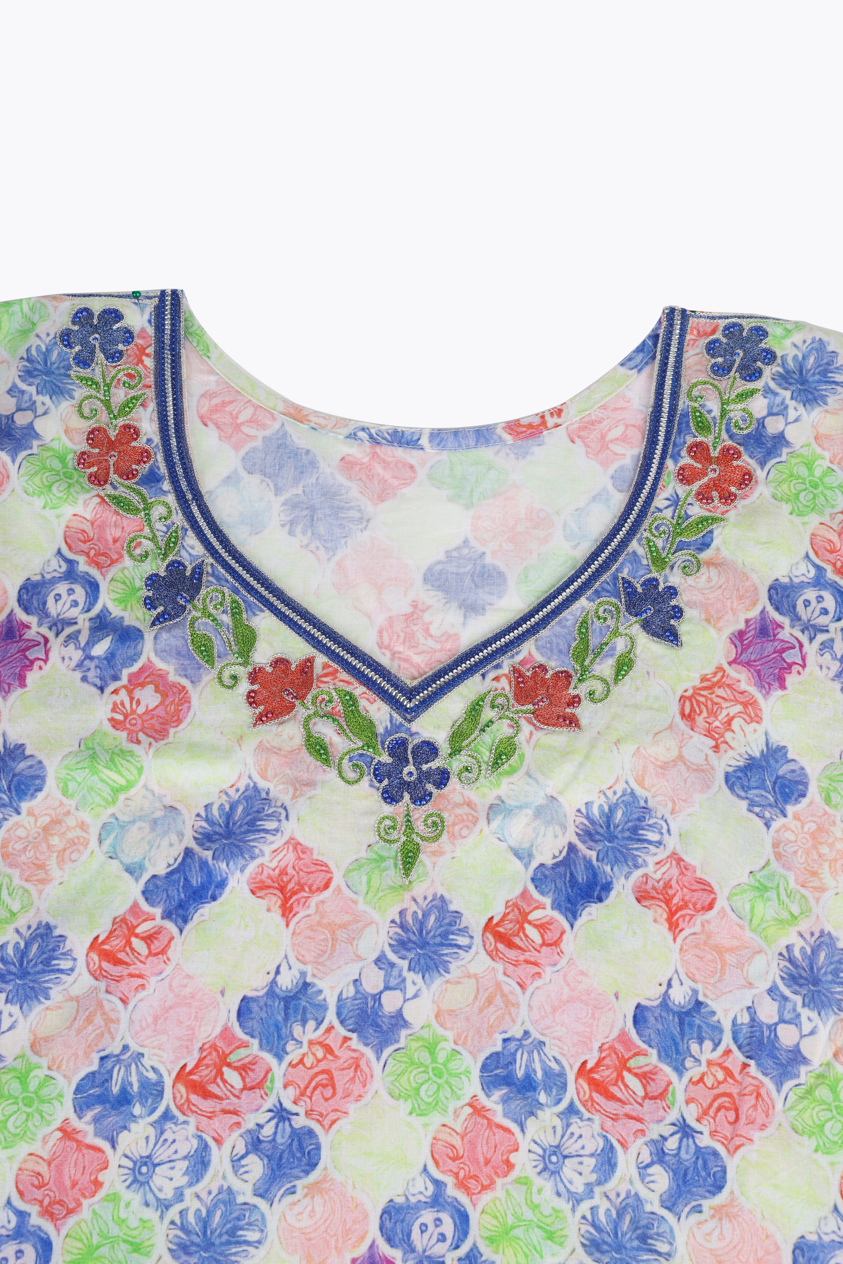 Spring Mosaic Jalabiya