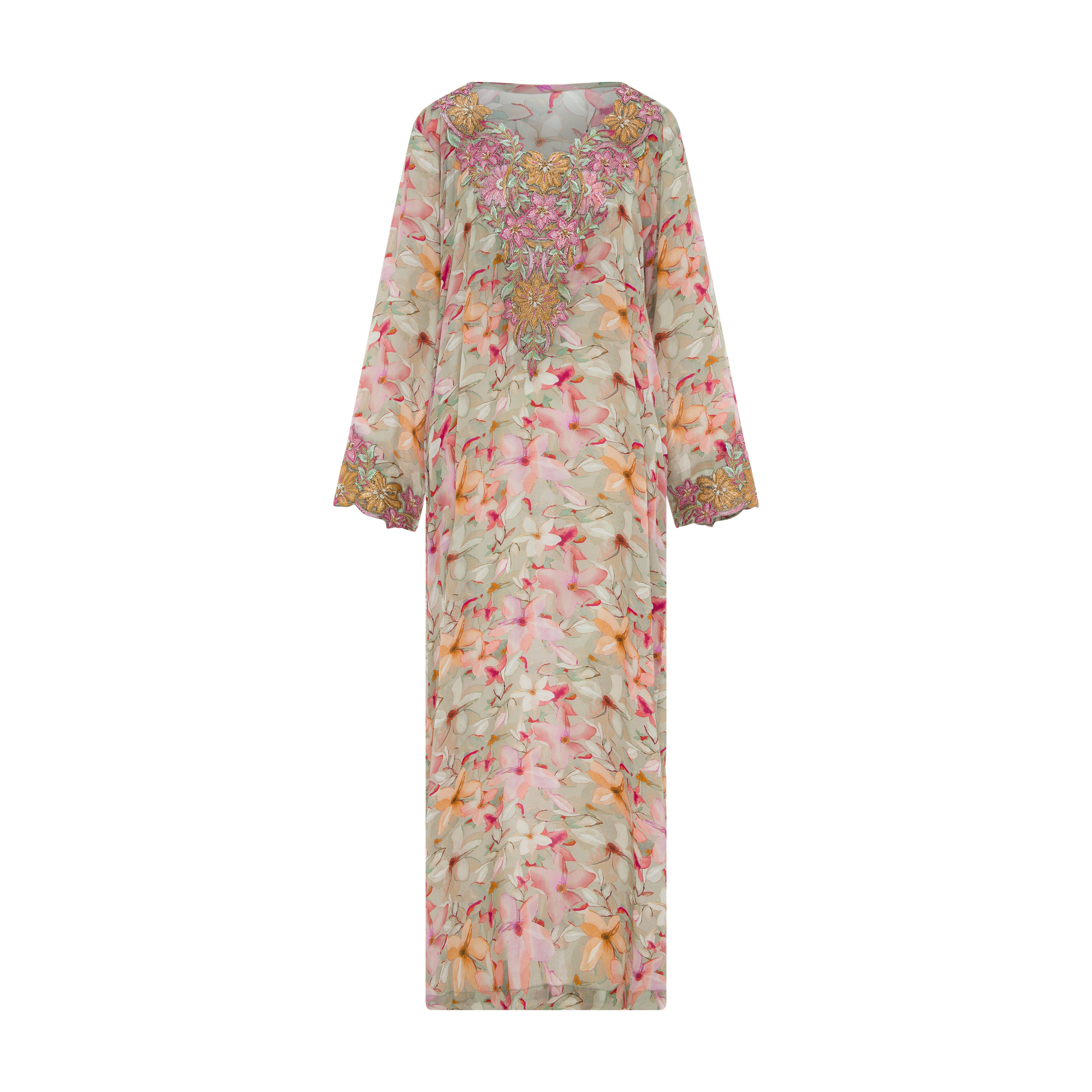 Blossom Luxe Mukhawar | 3D Folak Embroidery on Silk Hindi