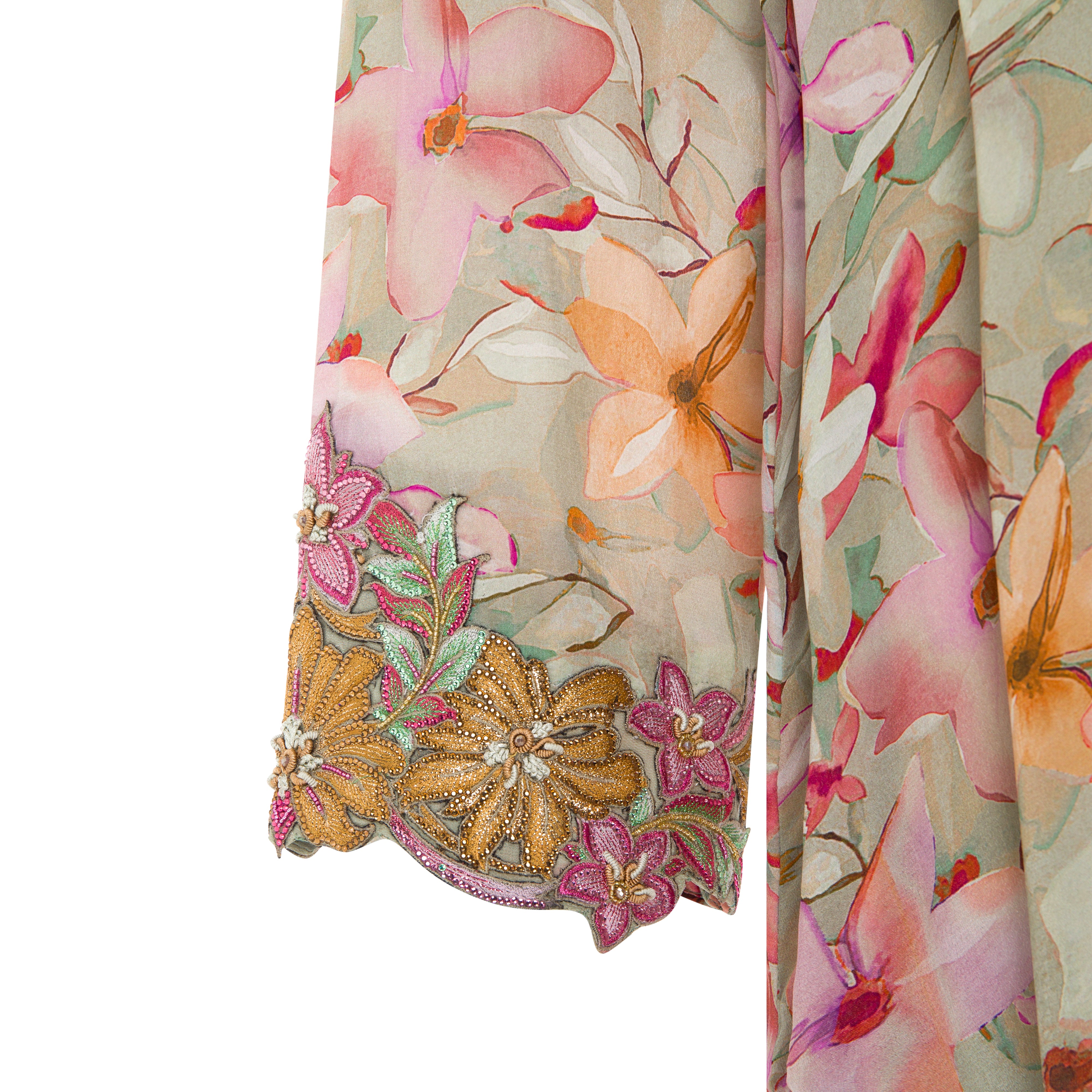 Blossom Luxe Mukhawar | 3D Folak Embroidery on Silk Hindi